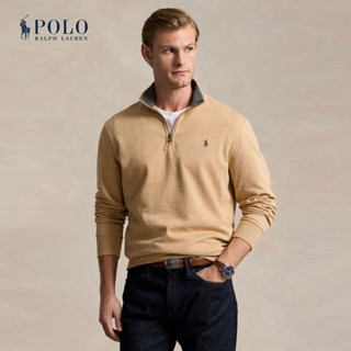 Polo Ralph Lauren เสื้อสเวตเตอร์ผู้ชาย Luxury Jersey Quarter…