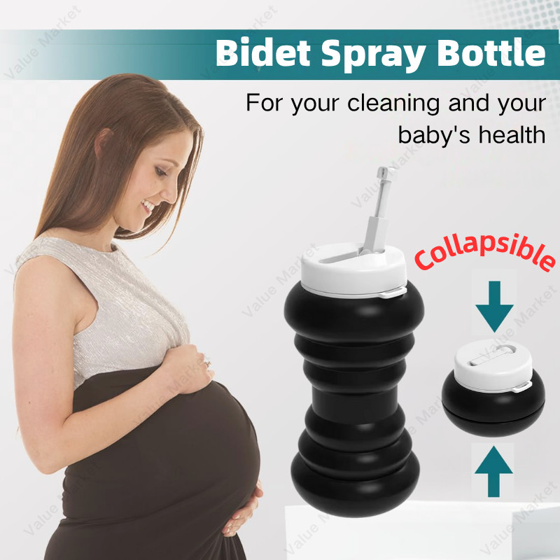 พับแบบพกพา Bidet สเปรย์, Hygienic Travel Shattaf Bidet,ขนาดใหญ่ความจุพับห้องน้ํา Sprayer สําหรับสุขอ
