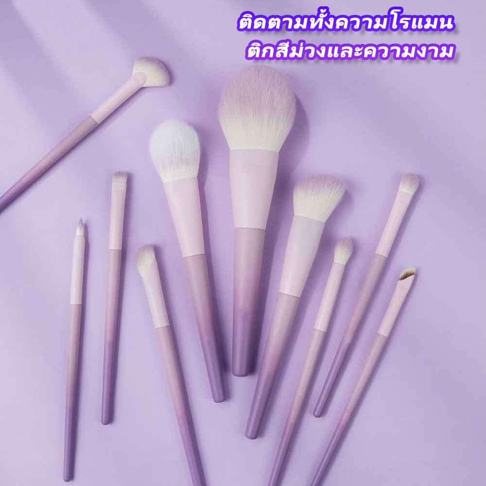 ชุดแปรงแต่งหน้า 10 ชิ้นพร้อมกระเป๋า,ชุดแปรงแต่งหน้ามืออาชีพ,อุปกรณ์แต่งหน้า,แปรงอายแชโดว์บลัชออนแปรงคอนซีลเลอร์แปรงคิ้ว - รูปที่ 2