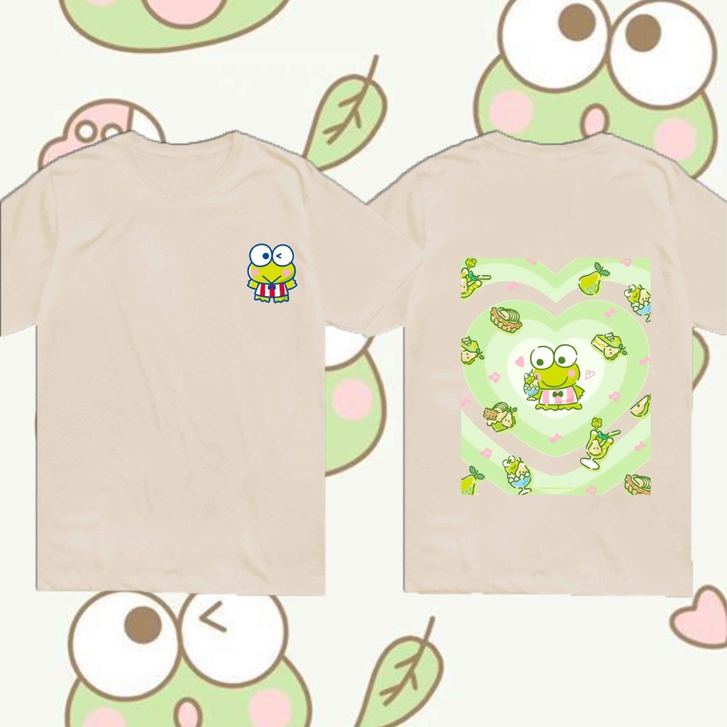 Sanrio Keroppi September Friend Tee  | Limited Cartoon Graphic Shirt เสื้อการ์ตูนคิขุ