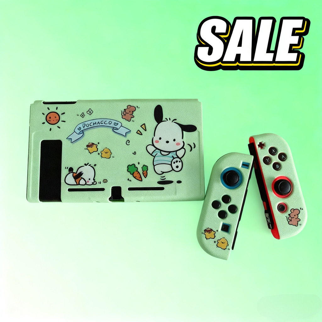 เคสป้องกันสวิตช์/OLED ปาชาคอพปี้แบบการ์ตูน |แบบแยกส่วนป้องกันการตก น้ำหนัก  สินค้าพร้อมส่งจากกวงดง