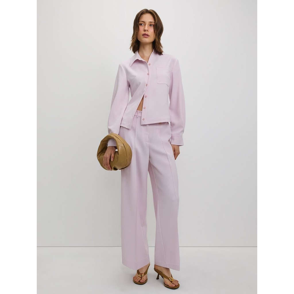 [Pomelo] เสื้อเชิ้ตอสมมาตรแขนยาว / Asymmetric Long-Sleeve Shirt