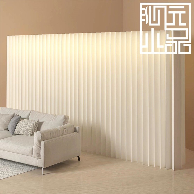 ฉากกั้นหน้าจอกระดาษผนังปลอม Luminous Block Wall Office Partition Room มัลติฟังก์ชั่นเจาะฟรี Movable 