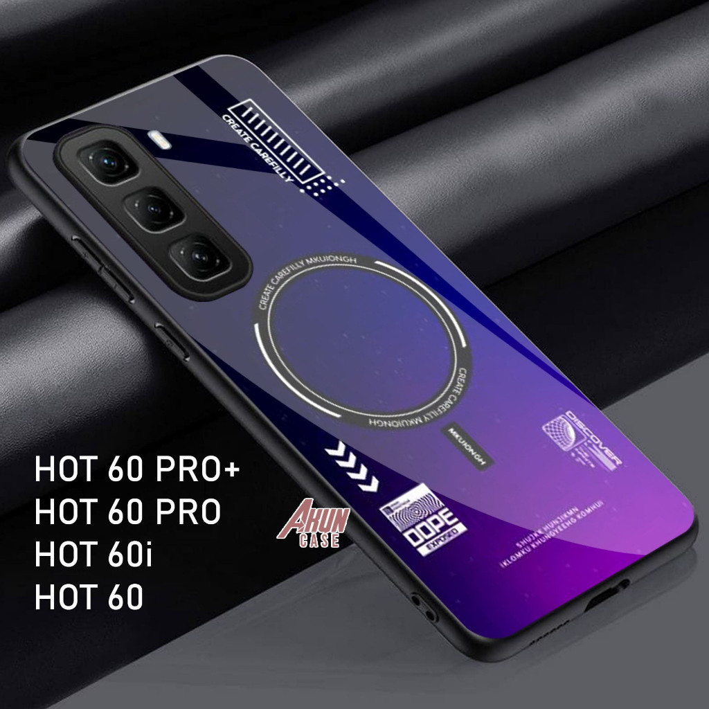 HP Softcase Glass Kaca Hot 60 60I 60 Pro 60 Pro+ - เคสโทรศัพท์ล่าสุด - HOT 60 60i 60 PRO 60 PRO+ เคส