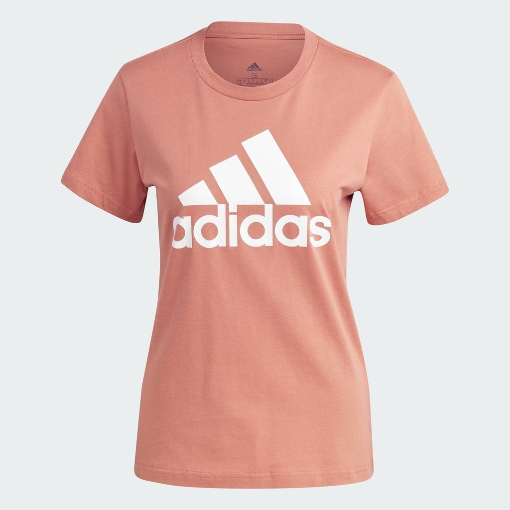 adidas ไลฟ์สไตล์ เสื้อยืด Essentials Logo ผู้หญิง สีน้ำตาล IM2786