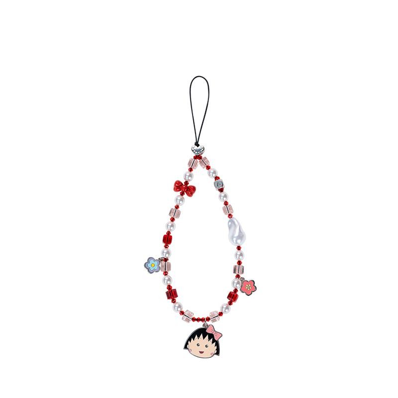 CASEBANG เชือกเส้นเล็กโทรศัพท์มือถือ - สายรัดข้อมือ Chibi Maruko-chan เข้ากันได้กับโทรศัพท์มือถือและเคสส่วนใหญ่