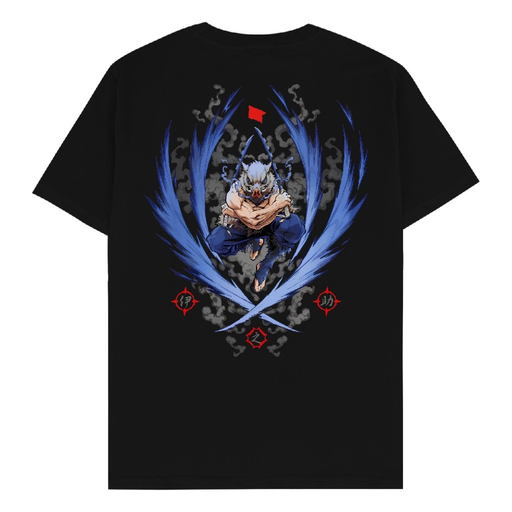 เสื้อยืด MINETY Inosuke Hashibira - เสื้อยืด Anime Manga Kimetsu no Yaiba