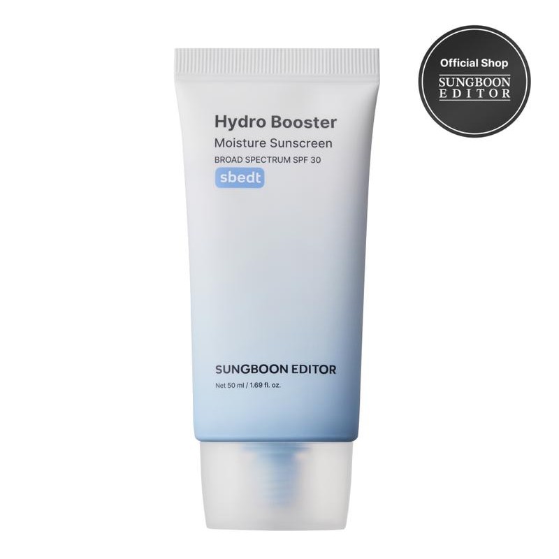 [SUNGBOON EDITOR Official] Hydro Booster Moisture Sunscreen SPF30 | No White Cast, Hydrating & Light