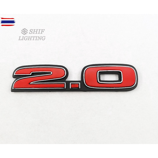 โลโก้ ติด ฮอนด้า ซีวิค Honda Emblem 2.0 for Civic FD FB Auto car Black Red 2.0 for Civic FD2 Type R 