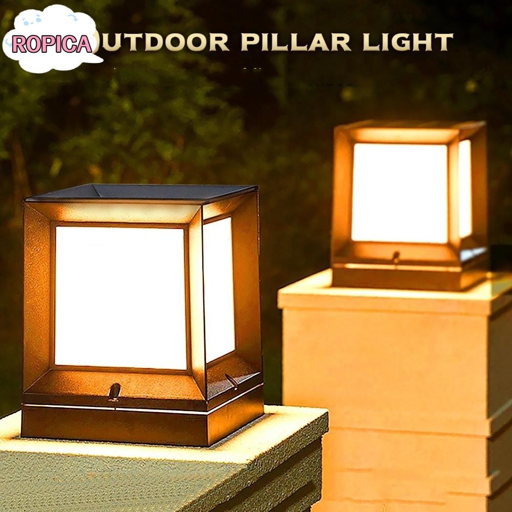 ไฟคอลัมน์กลางแจ้งแบบโมเดิร์น IP54, 220V E27 สำหรับสวนและนอกอาคาร