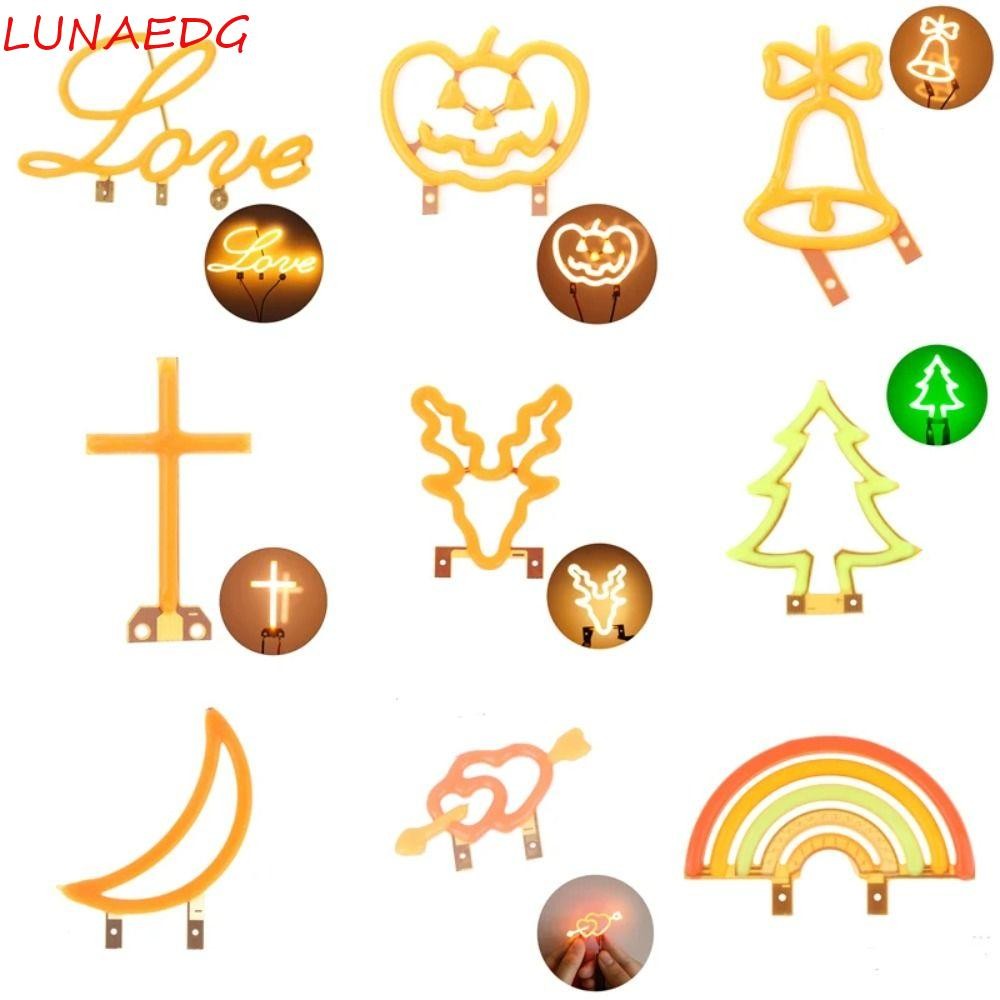 LUNAEDGE LED Edison Filament, 3V ยืดหยุ่นไดโอด Light Filament, ตกแต่งบ้านการ์ตูนสร้างสรรค์ Micro Bul