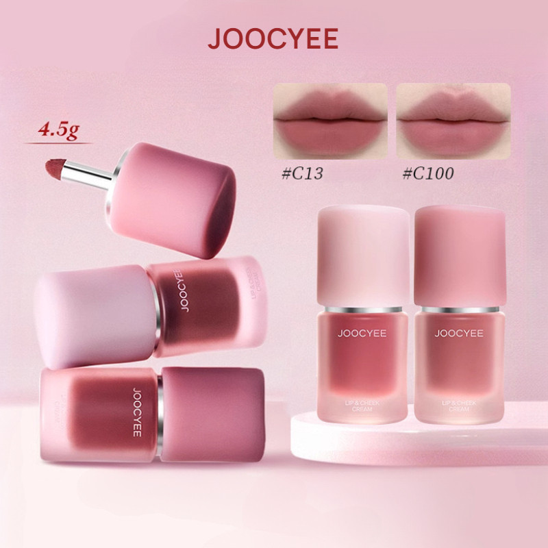 JOOCYEE ครีมอเนกประสงค์ Lip And Cheek Matte Low Saturation Lip Glaze