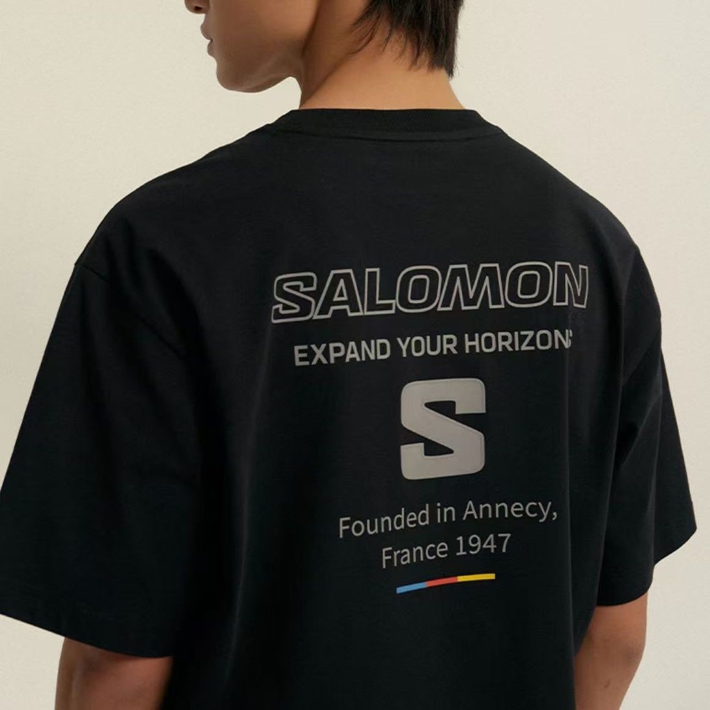เสื้อยืดแขนสั้น SALOMON แบบคอกลม สไตล์ฤดูร้อน โมเดล 0326