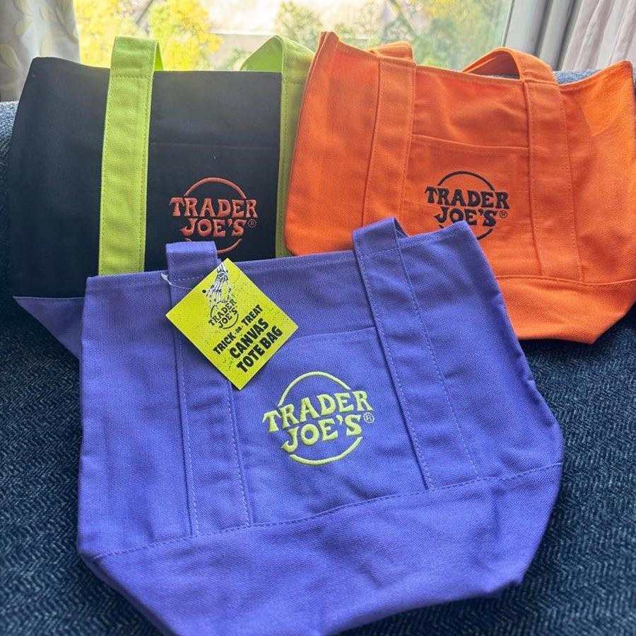 Trader Joes Fall 2025 Halloween Mini Canvas Tote Bag 4 สี Limited