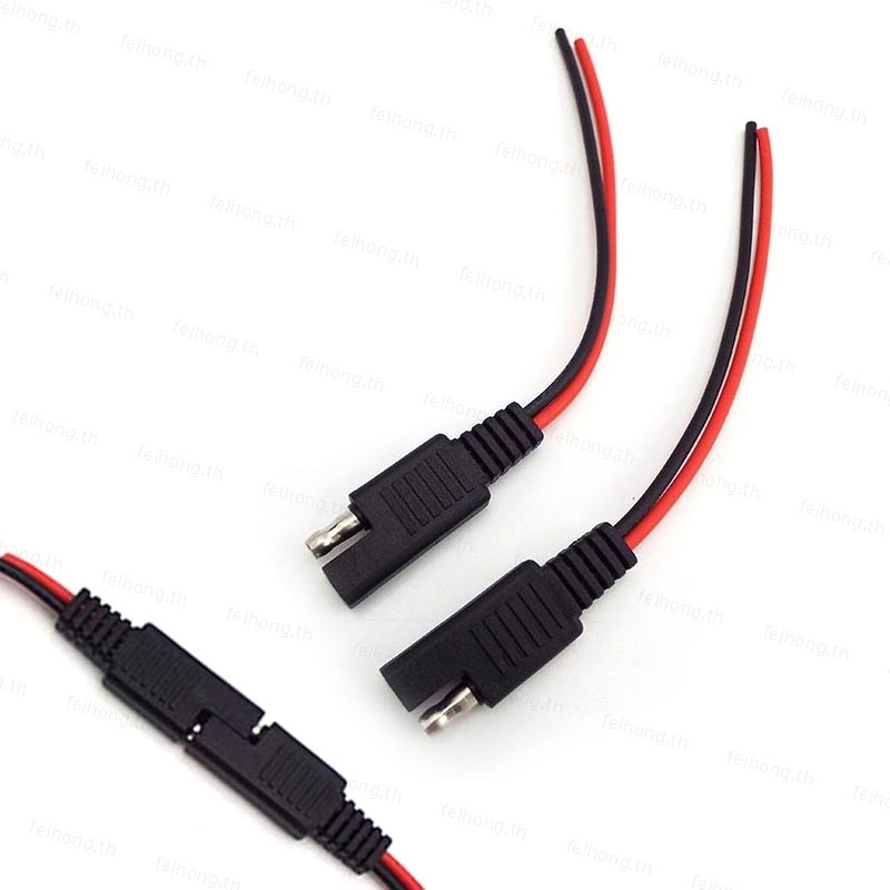 10 ซม. Extension connector ชายหญิงสายไฟ 18AWG สําหรับยานยนต์แบตเตอรี่พลังงานแสงอาทิตย์ปลั๊กสายไฟ DIY