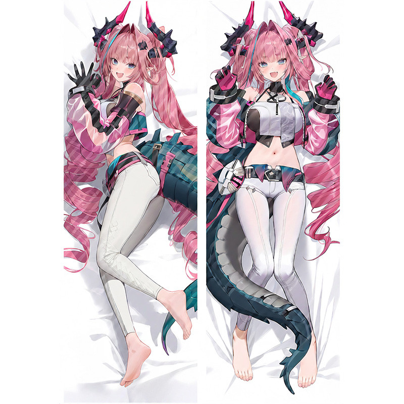 Arknights Yvonne Dakimakura อารักขาและนุ่มจากอะนิเมะ พร้อมปลอกหมอนพิมพ์สองด้าน