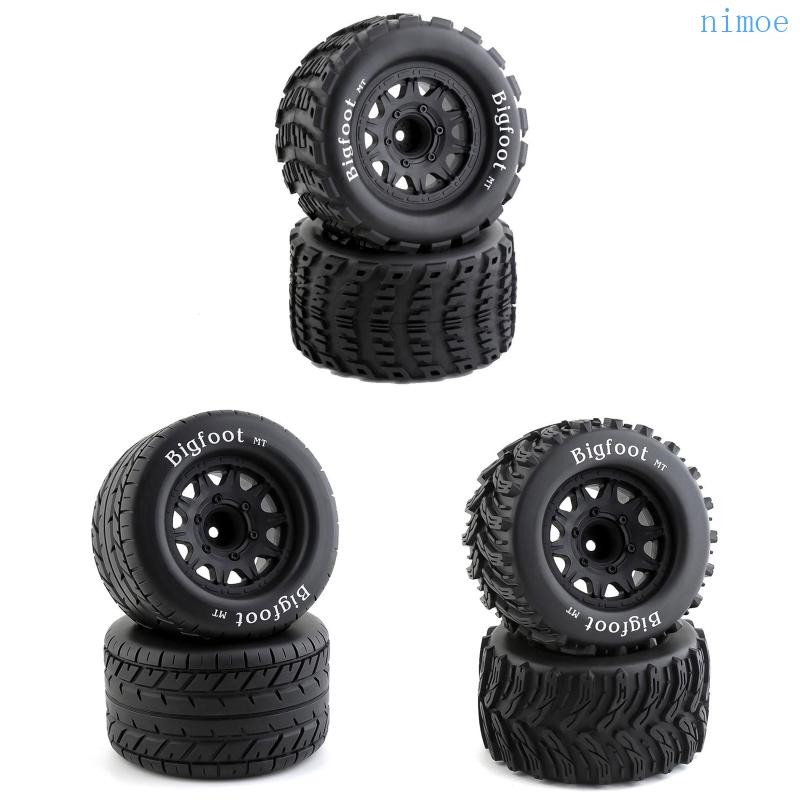 Nio Ruber ยางล้อยางขอบชุด 12-14 มม.สําหรับ Big Foot รถอุปกรณ์เสริมรถบรรทุก RC รุ่น