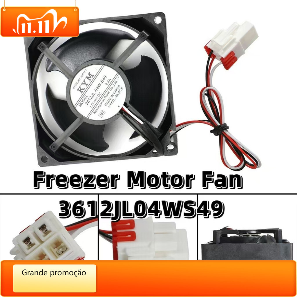 Samsung ตู้เย็นพัดลมในตู้เย็น DC Fan 3612JL-04W-S49 12V 0.3A