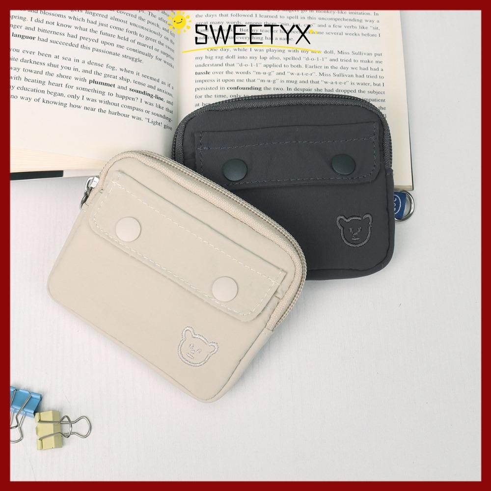 SWEETYX กระเป๋าใส่เหรียญ ทนทาน มีซิปล็อก ออกแบบสำหรับชายและหญิง
