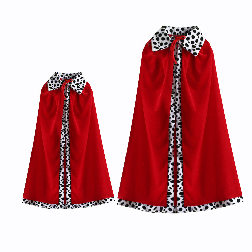 King Cape King Robe Cloak เครื่องแต่งกายอุปกรณ์เสริมสําหรับ Masquerade Carnival Dress up