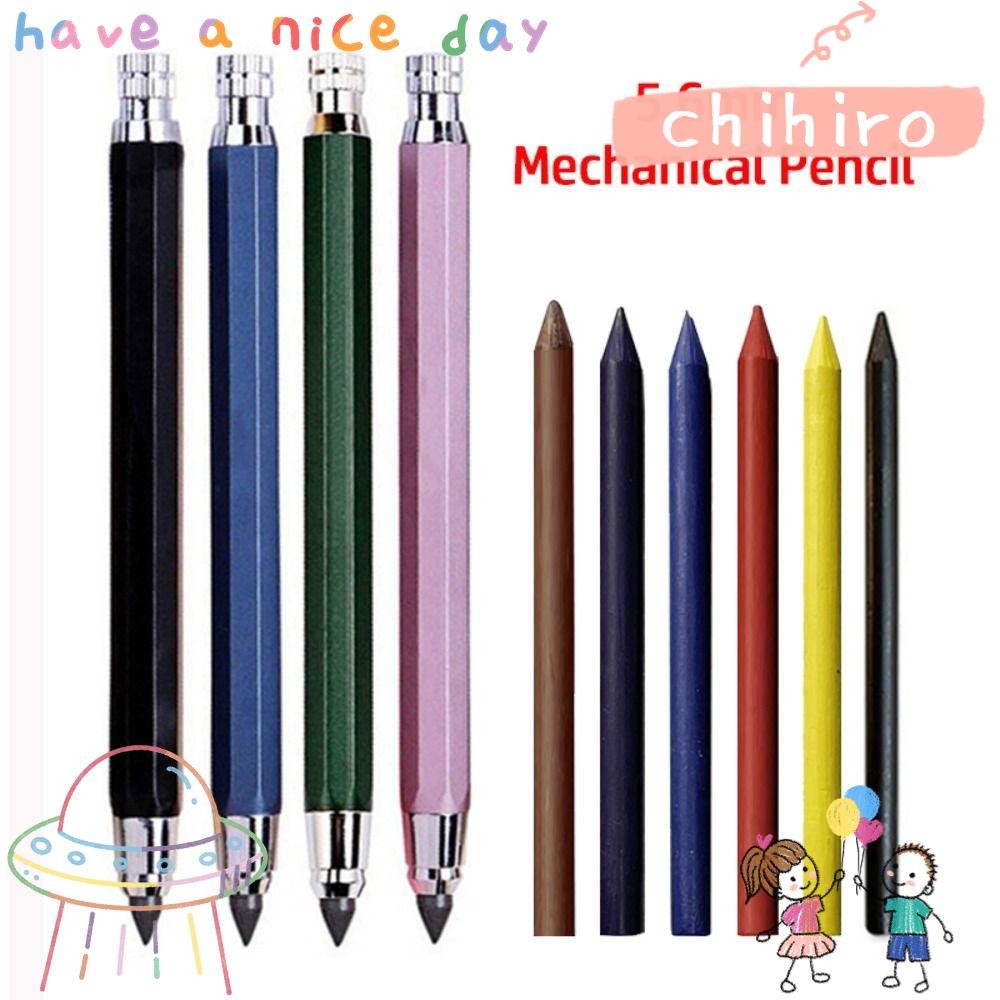 CHIHIRO ดินสอกด,โลหะ 5.6 มม.ดินสออัตโนมัติ,Creative 2B/4B/6B/8Bดินสอ Refill Sketch Comics Design Dra