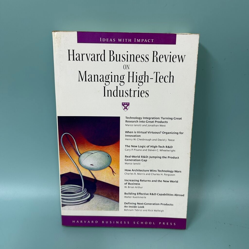 Harvard Business Review on Managing High-tech Industries / Pre Owned / Harvard Business Press / Busi