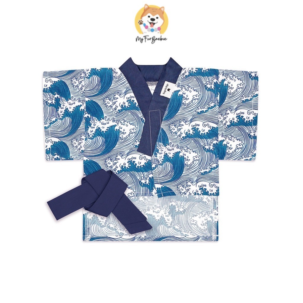 Ohpopdog Nihon Collection Pet Kimono - นามิ