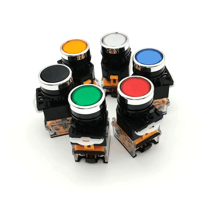 La38-11/11T Series สวิตช์ปุ่มกด Self-Reset/Self-Locking 22MM Start Stop LA38-11BN XDGU