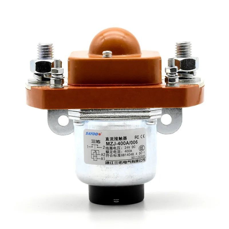 Hot MZJ-400A ZJ400A 1NO ปกติ-เปิด 12V 24V 36V 48V 72V SZJ400A DC Contactor สําหรับมอเตอร์รถยก Electr