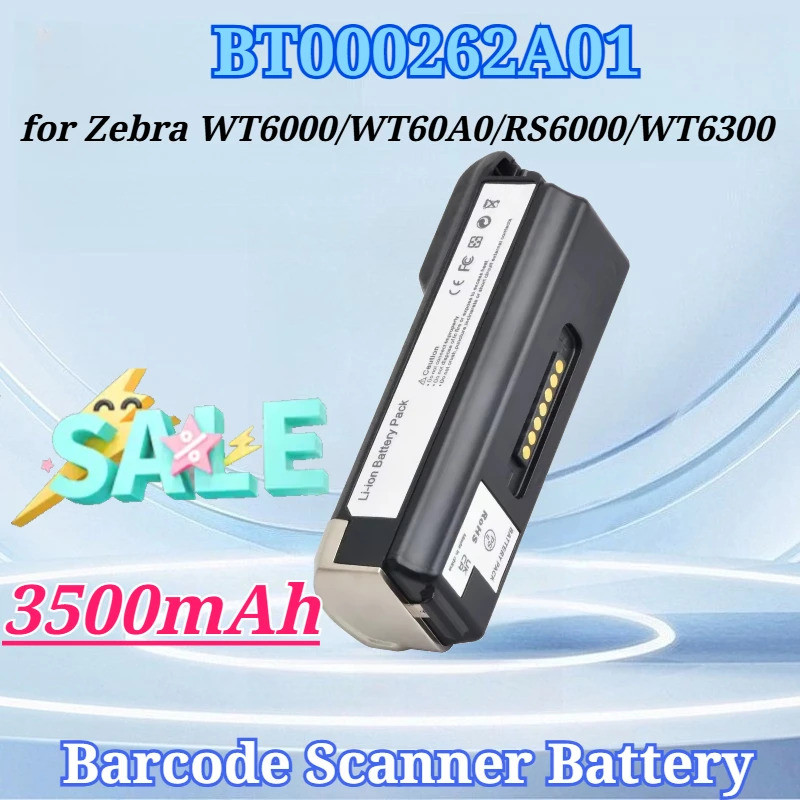 3500mAh สําหรับ BT000262A01 BRY-NWTRS-33MA-01 สําหรับ Zebra WT6000 WT60A0 RS6000 WT6300 Barcode Scan