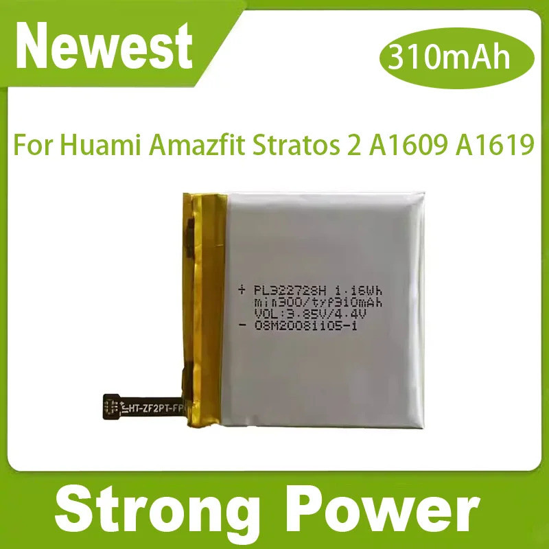 YDLBAT สมาร์ทวอทช์ PL322728ชม. กรุณา332728แบตเตอรี่ V สําหรับ Huami Amazfit Stratos 2 A1609 A1619 / 