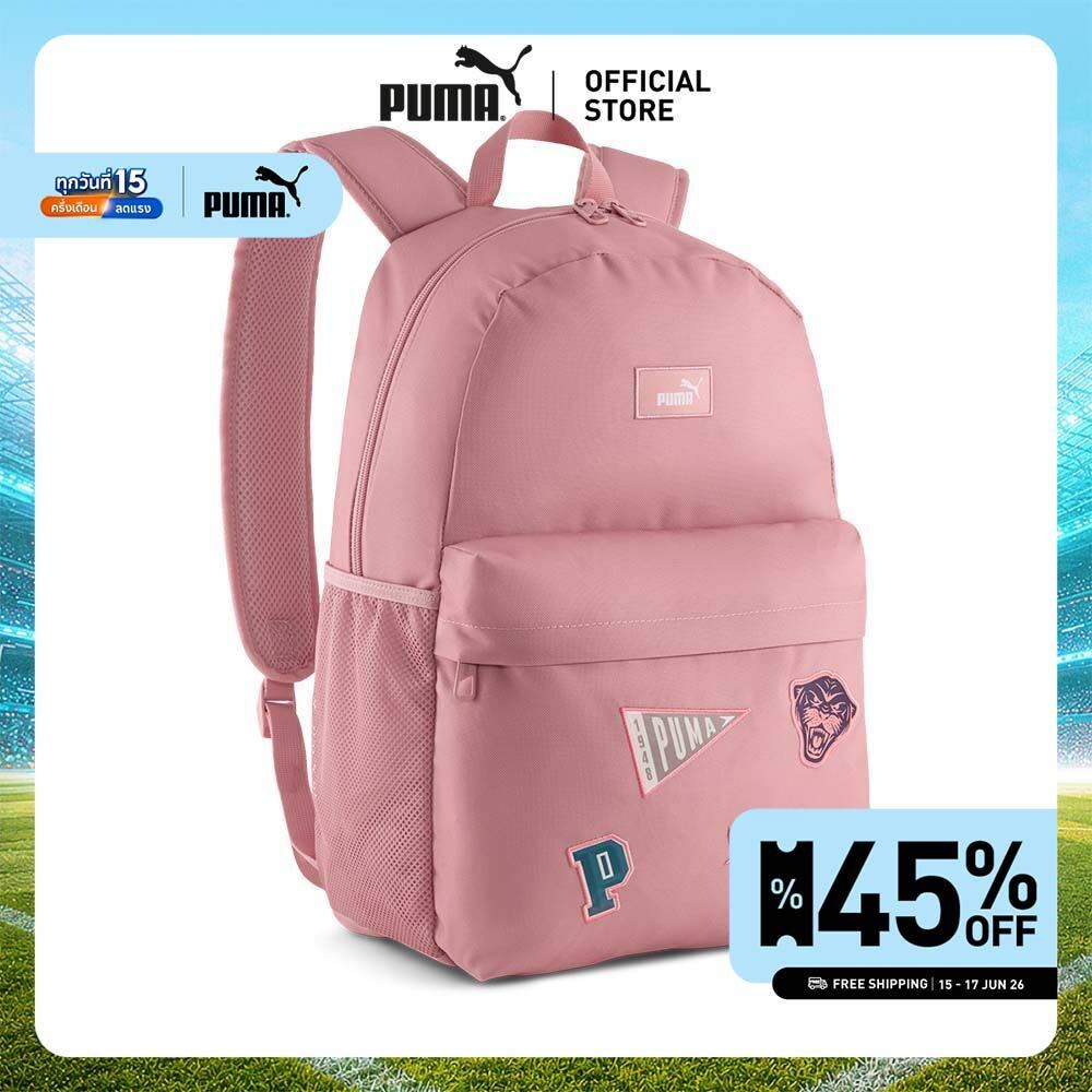 PUMA Basics PUMA Phase 20L Patch Backpack สีชมพู - 09219628