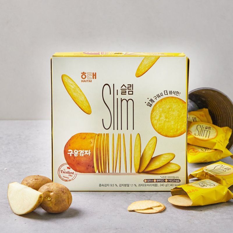 J25readystock Haitai slim Potato Crisp Biscuits Puffed Casual Snacks Snacks Potato Chips Biscuits