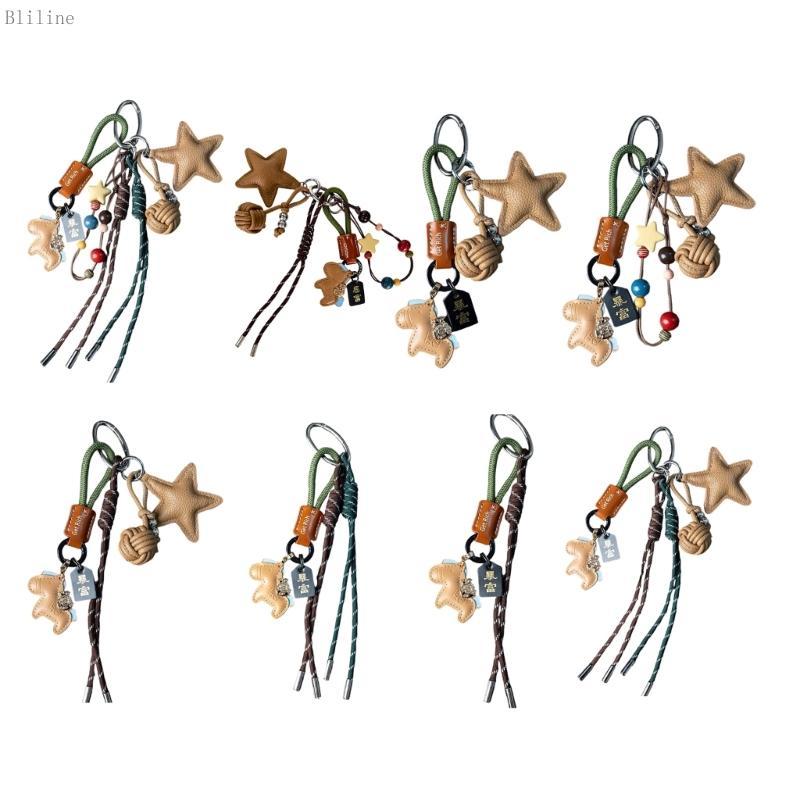 Bilin Handmade Star และ Tassels Adornment เพิ่มความลึกถึงห้องกระเป๋าเป้สะพายหลังโบฮีเมียน Charm
