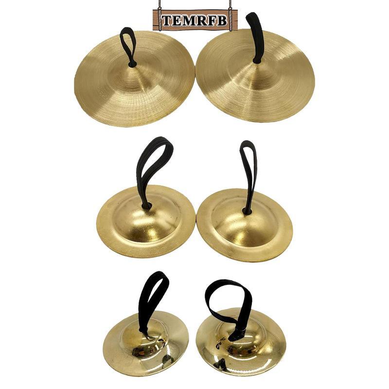 [temrfb] Finger Cymbals Hand Cymbals, Cymbals Crash สําหรับเด็ก, Kids Handheld Presentations