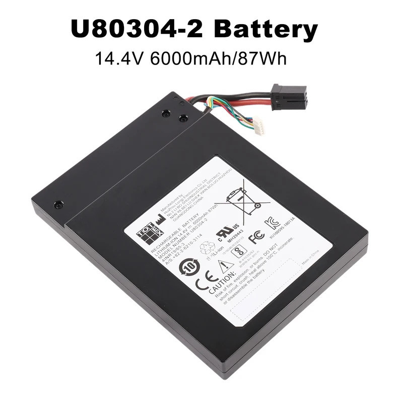 14.4V 6000mAh U80304-2 เปลี่ยนแบตเตอรี่สําหรับ GE Volusion S8 Logiq P7 Logiq P8 REF 5450061 87Wh