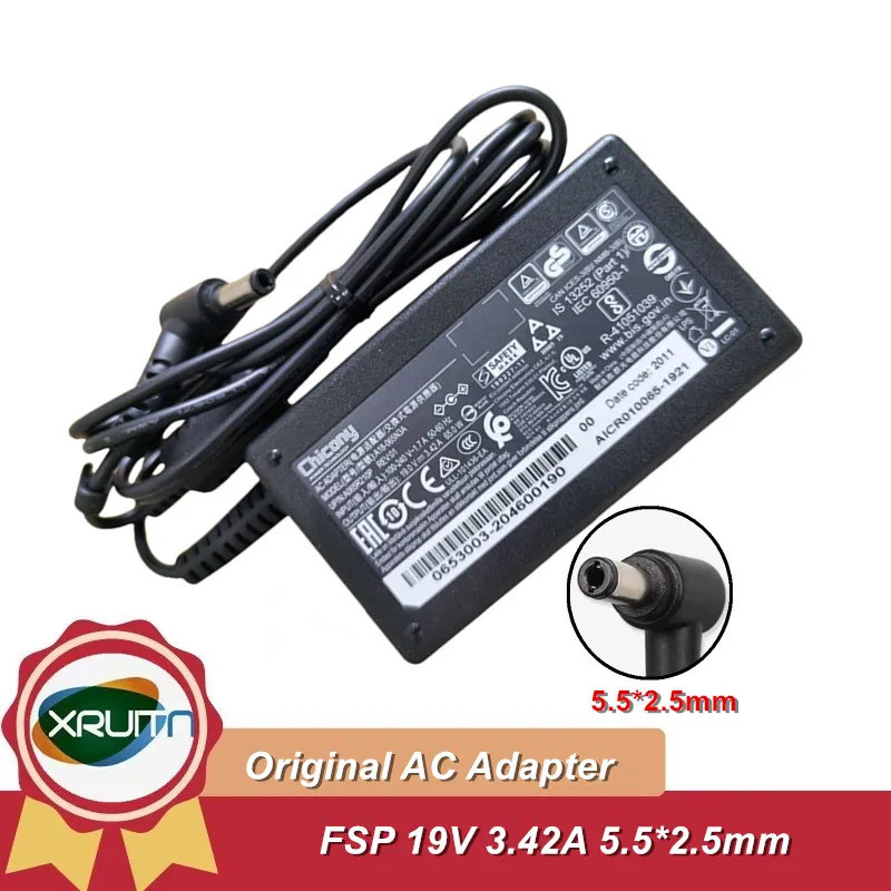 ของแท้ Chicony A18-065N3A อะแดปเตอร์ AC 19V 3.42A 65W 5.5x2.5mm A065R184P A065R210P A065R216P แล็ปท็
