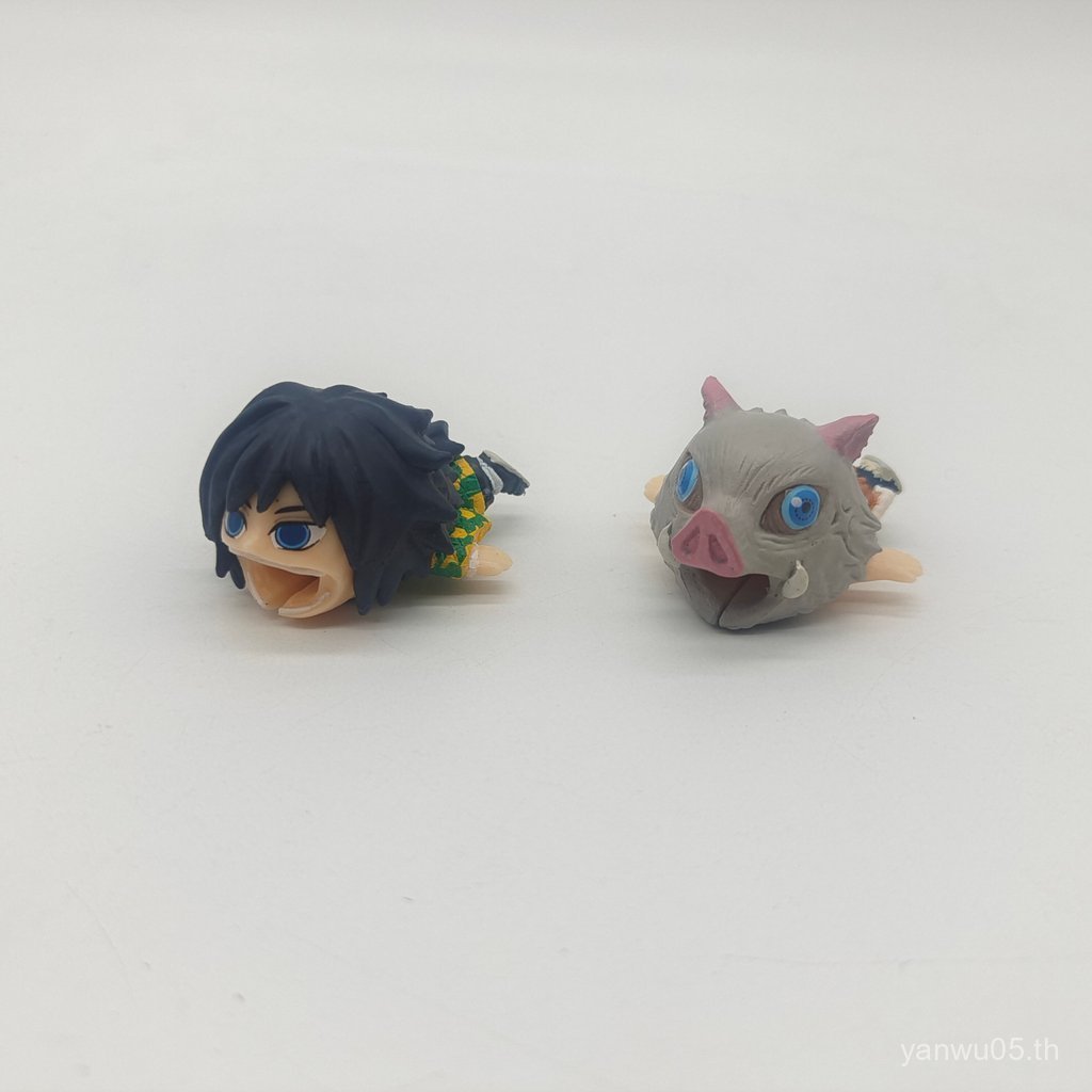 สินค้าขายดีสินค้าจํานวนมาก Demon Slayer Giyu Inosuke Data Cable Protective Case Model Figure Jewelry