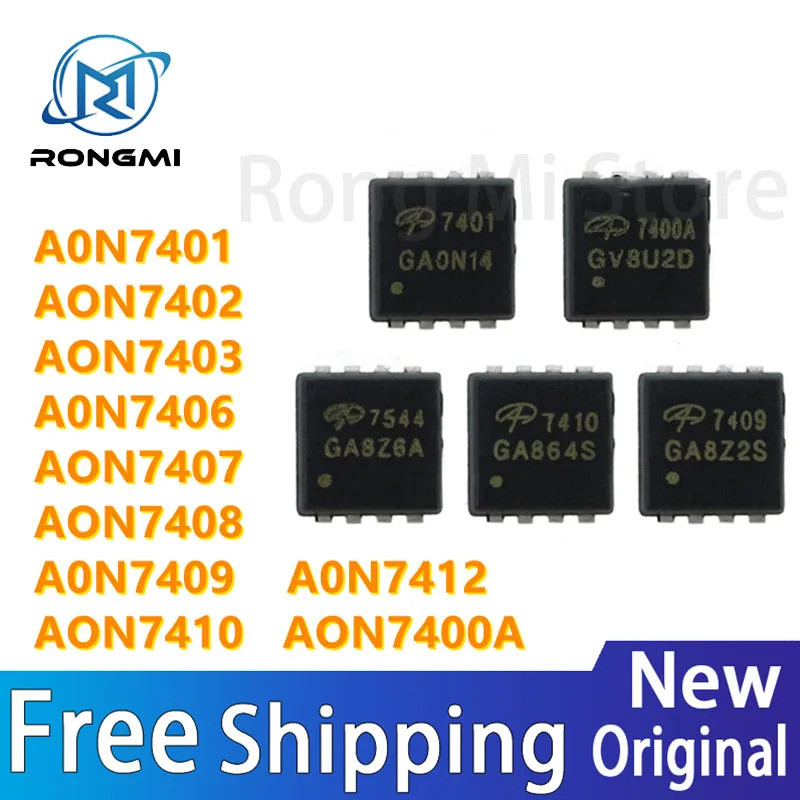 5PCS AON7401 AON7402 AON7403 ATO7406 ATON7407 ATO7408 ATO7409 ATON7412 ATO7400A QFN-8 ชิปเซ็ต IC