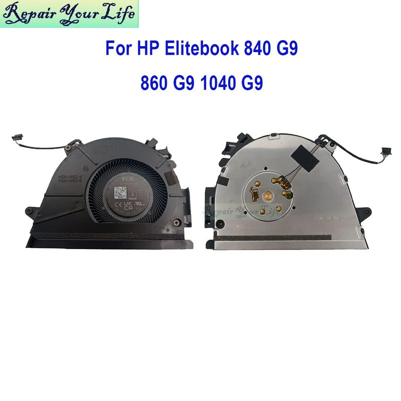 * พัดลมระบายความร้อน CPU แล็ปท็อปสําหรับ HP EliteBook 840 845 860 G9 1040 G9 HSN-145C HSN-145C-4 6 P