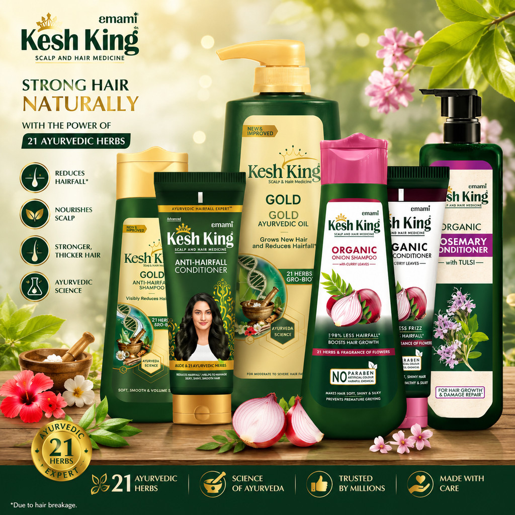 Kesh King herbal shampoo ลดผมร่วง  จากอินเดีย