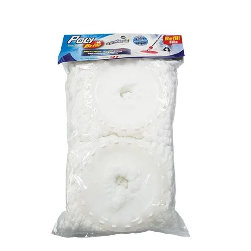 POLY-BRITE รีฟิลล์ม็อบถังปั่น รุ่น เฮอริเคน (แพ็ค 2 ชิ้น)