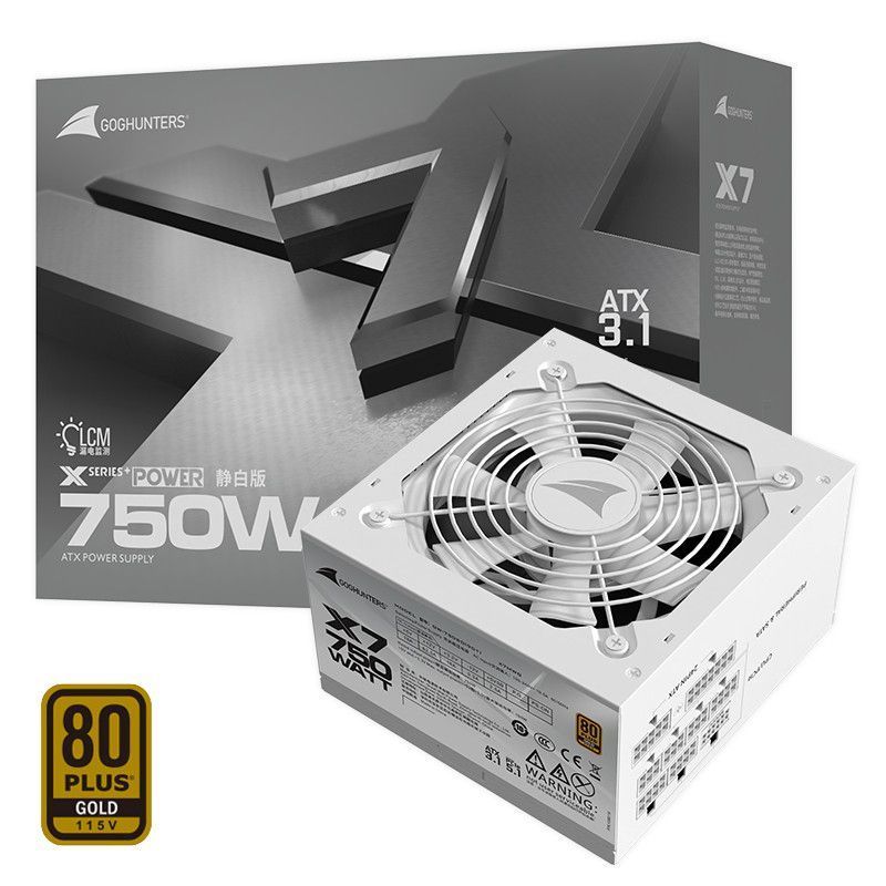 [Great Wall] แหล่งจ่ายไฟ 750W Gold Full Module 850W Gaming Desktop Computer Power Supply Silent Game