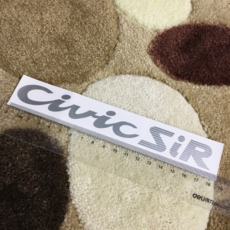 เหมาะสําหรับ CIVIC SIR CIVIC CX EX VTI สติกเกอร์รถรถดัดแปลงเฉพาะด้านข้างสติกเกอร์ตกแต่งกระโปรง