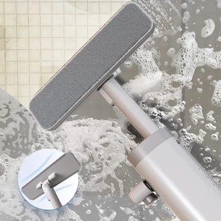 Zolele DM01 Mini mop ไม้ถูพื้น แบบบีบ ขนาดเล็ก พกพาง่าย สําหรับทําความสะอาดกระจก หน้าต่าง โต๊ะ ห้องครัว ห้องน้ํา