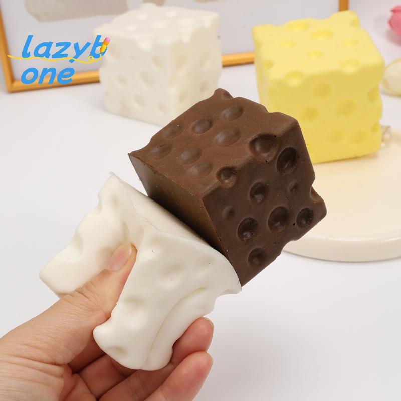LZ-t] ความเครียดบรรเทาชีส Dpression Soft Butter Soft Relief Squeeze Ball จําลอง Soft Chocolate Relief Ball เครื่องประดับ [ใหม่]