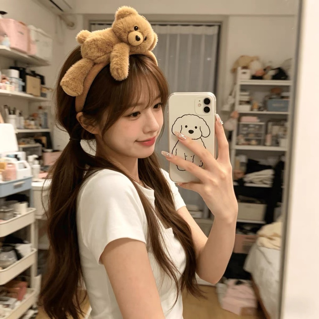 ที่คาดผม ตุ๊กตาหมี สไตล์เกาหลีมาใหม่ พร้อมส่งจากไทย