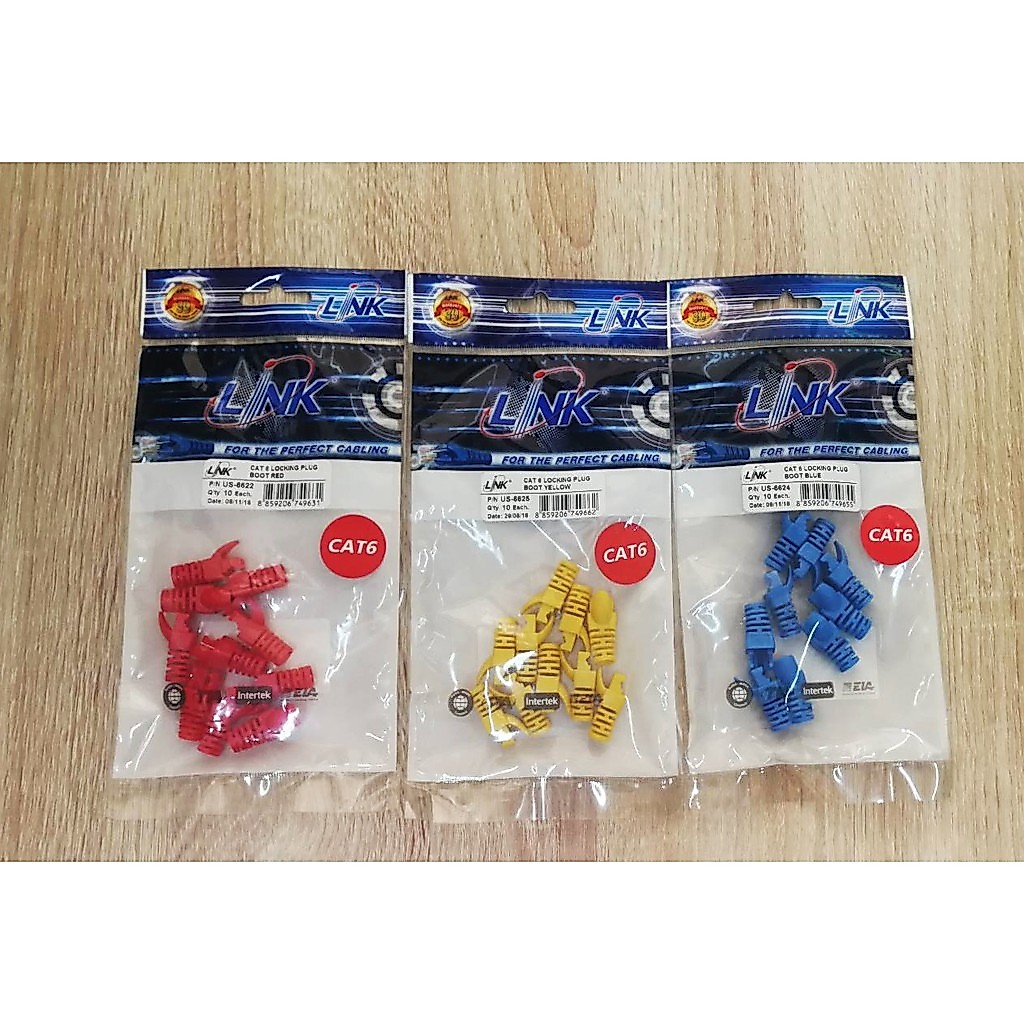 PJR **มีขายส่ง❗❗**บู๊ทยาง Plug Boots CAT6 LINK US-6624 ,US-6625,US-6622 (10ตัว/ถุง)