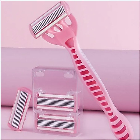 Double.thai มีดโกนหนวด  พร้อมส่ง 6ชั้น 2 ชิ้น, มีดโกนอเนกประสงค์