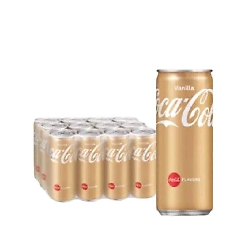 โค้กวนิลลา Coca-Cola Coke Vanilla เครื่องดื่มโค้กกลิ่นวนิลลา แพ็คใหญ่12กระป๋อง×320มล.